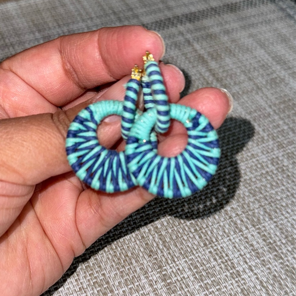 Stella & Dot Double Take Turquoise Earrings
